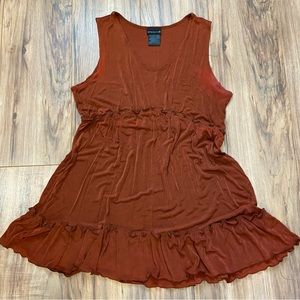 Burnt Orange Shimmer Dress
